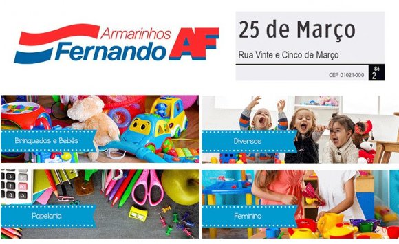 Armarinhos Fernando Sorocaba - Produtos em Gerais - Telefone