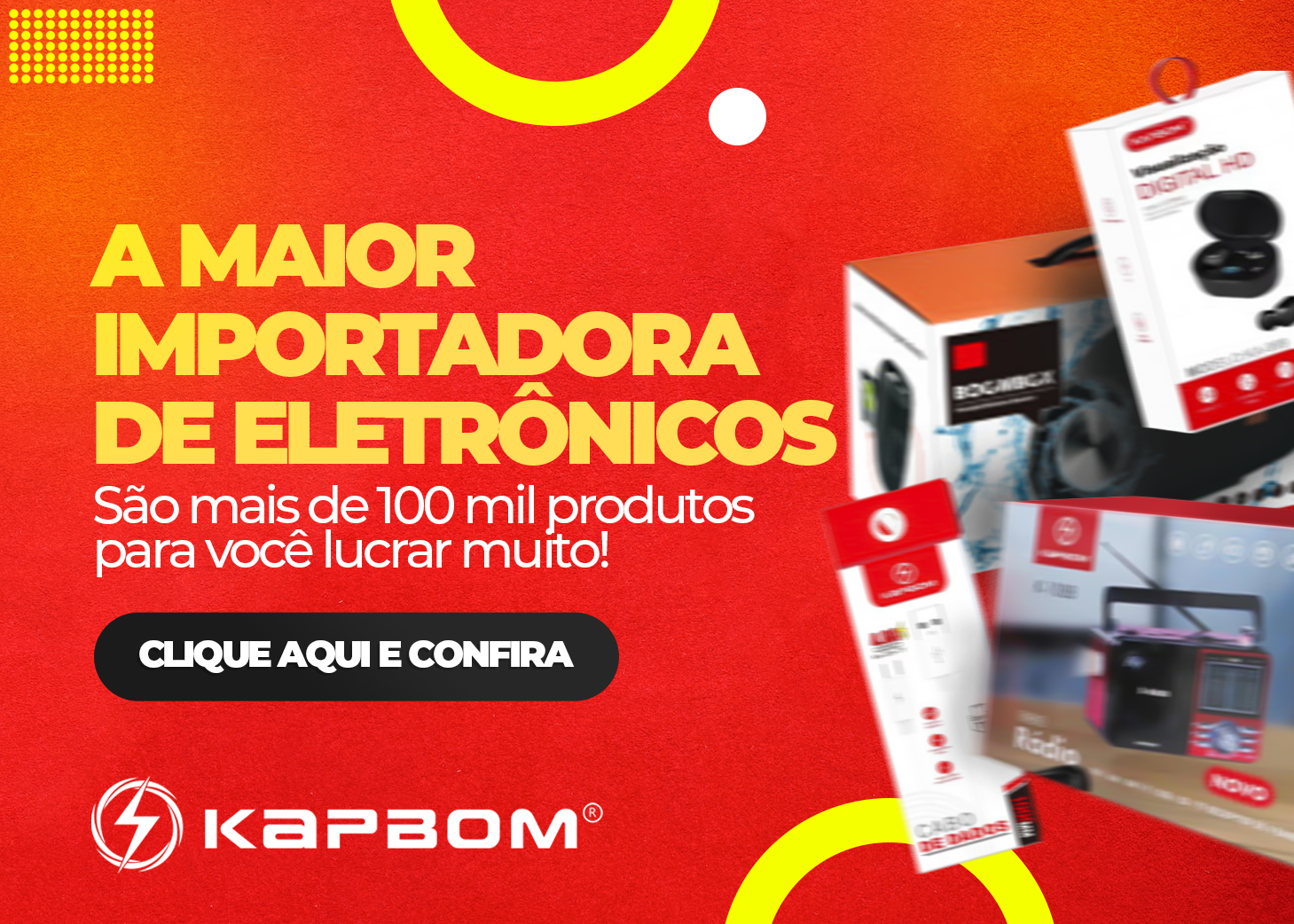 Kapbom - Importadora de Eletrônicos - Cote online agora
