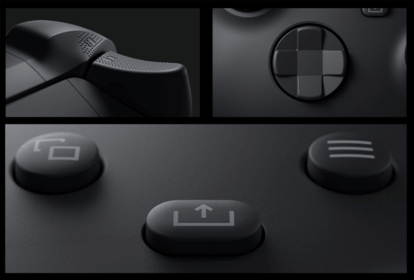 close dos botões do novo controle do Xbox Series X