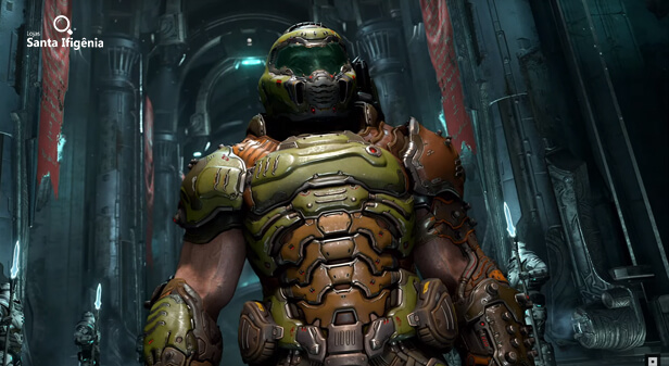 imagem do doom slayer em doom eternal