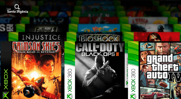 Artes da capa de diversos jogos do Xbox e Xbox 360 - Xbox Series X