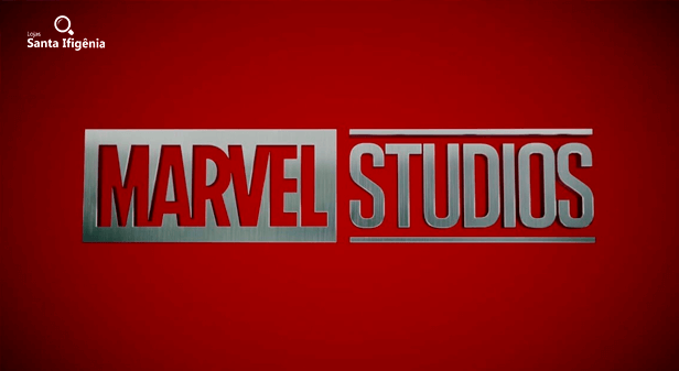 Logo do Marvel Studios em fundo vermelho