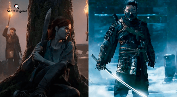 Protagonistas de The Last of Us 2 e Ghost of Tsushima