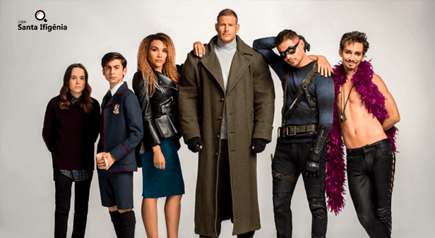 Membros do elenco principal da série The Umbrella Academy