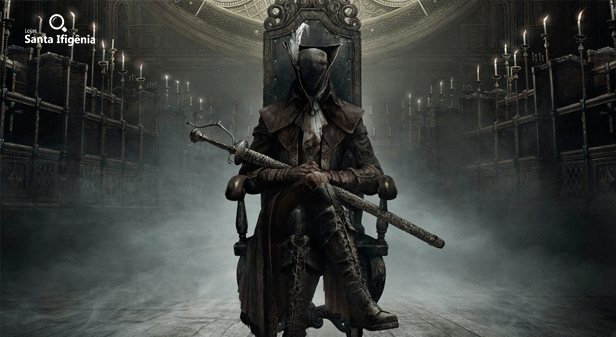 Arte da capa do jogo bloodborne