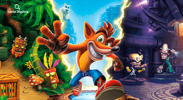 arte do jogo Crash Bandicoot n sane trilogy