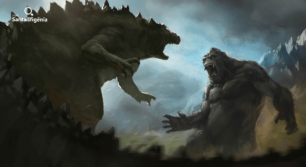 Godzilla vs Kong arte conceitual