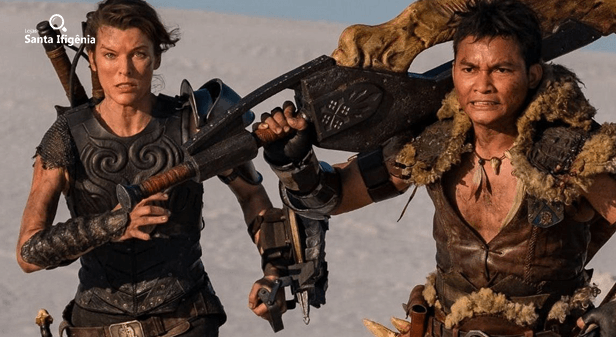 Milla Jovovich no filme de monster hunter